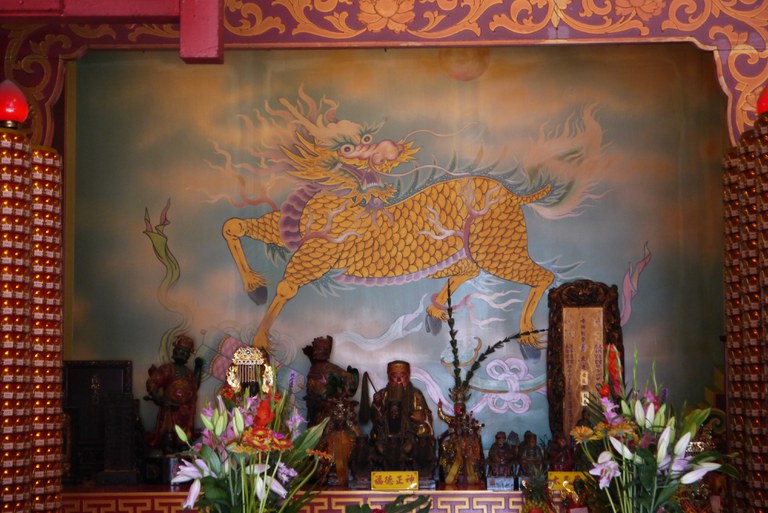 配天宮虎邊神龕