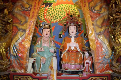 山隴境邱元帥廟之陳大姐神龕