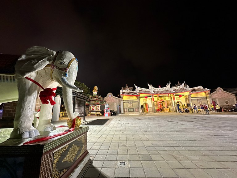 夜晚的澎湖觀音亭