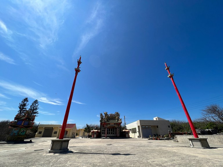 西安天后宮廣場及旗杆 西安天后宮廣場及旗杆