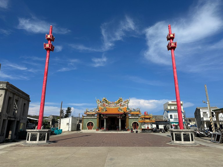 東吉啟明宮廣場與旗杆 東吉啟明宮廣場與旗杆