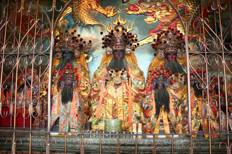 水仙宮水官聖帝、海防聖帝、溫府千歲（潘信來拍攝－2008.04. 12)