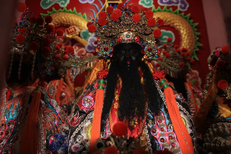 廍振宮正殿神像正面