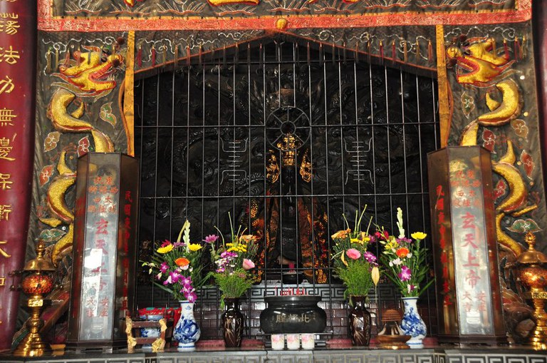 太西北極殿主祀神龕（周宗楊拍攝2011.08.01）