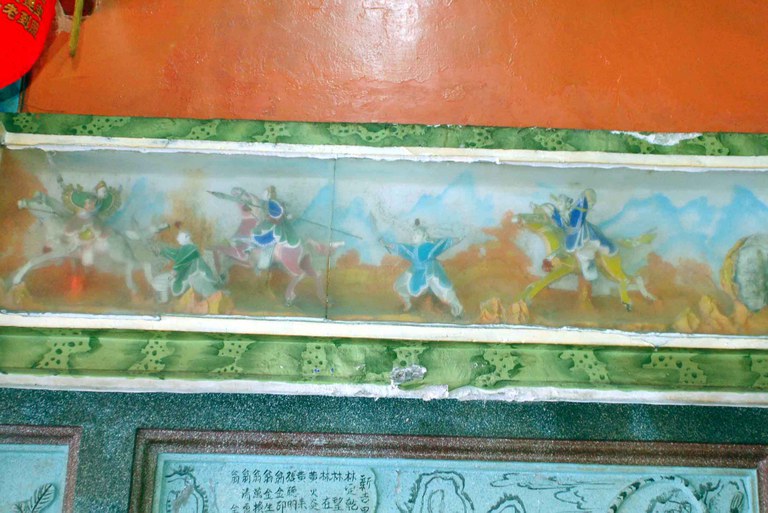 玻璃剪黏作品